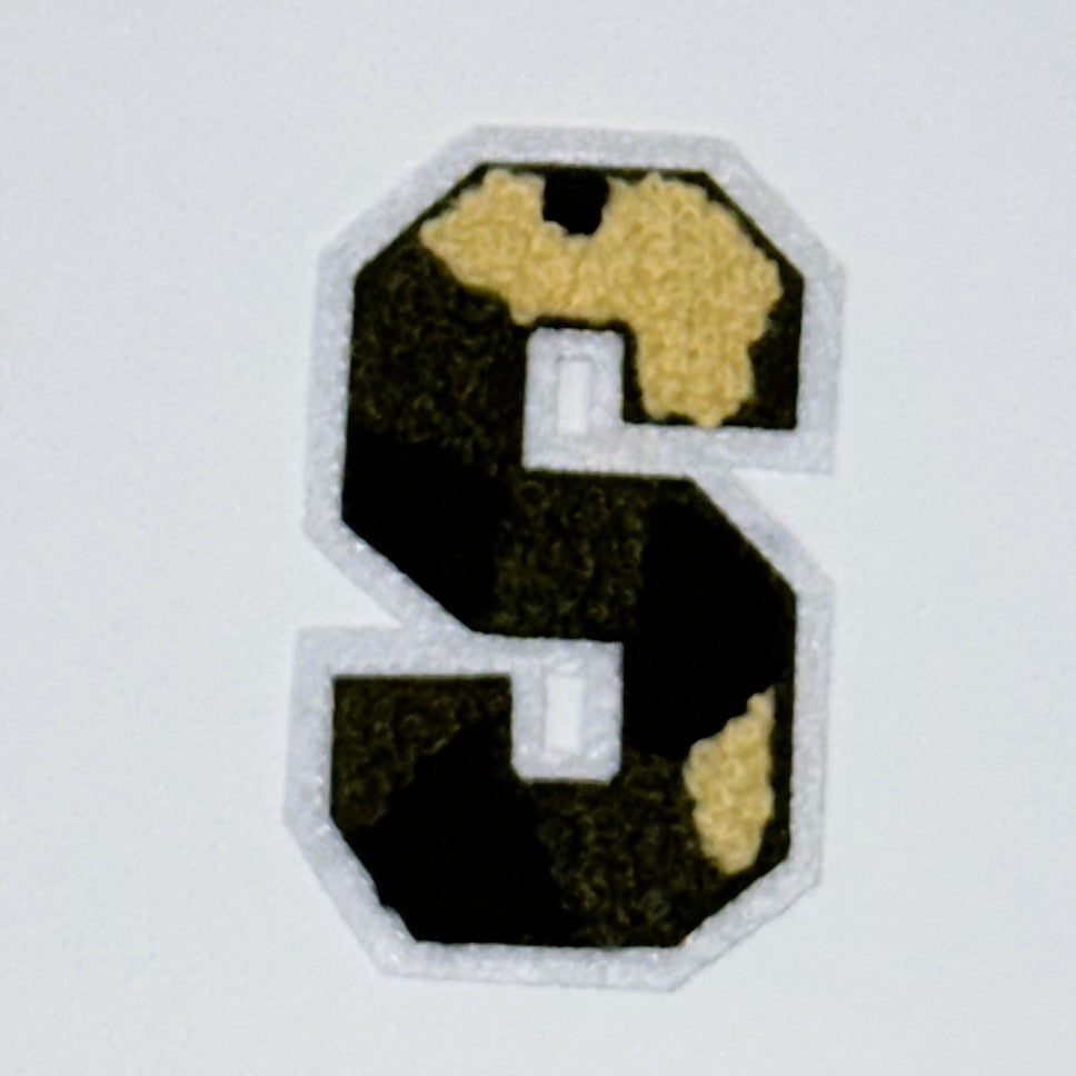Military Chenille Letter Patch – 7cm – Iron-On & Sew-On