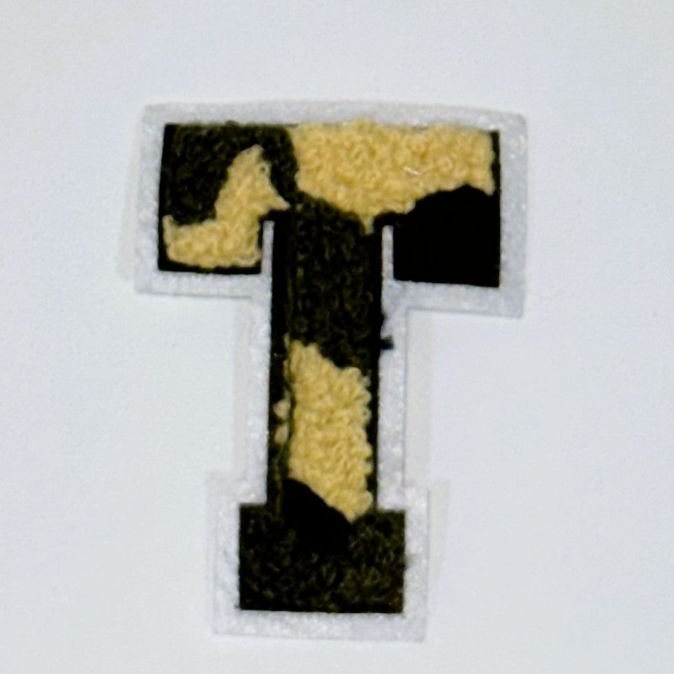 Military Chenille Letter Patch – 7cm – Iron-On & Sew-On