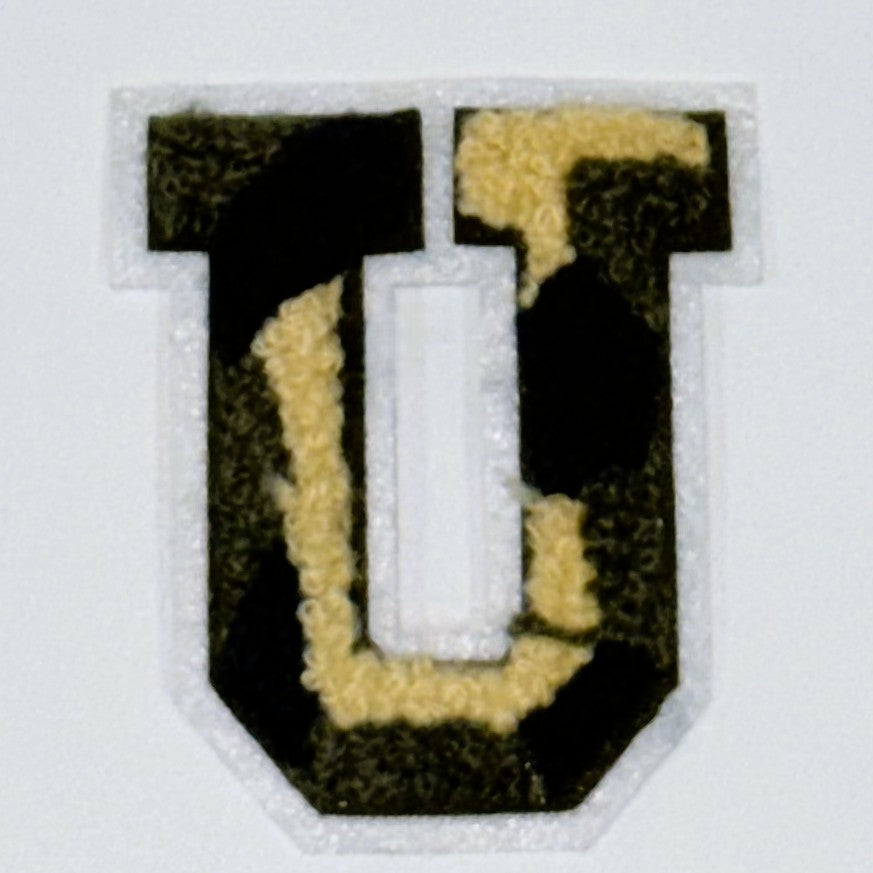 Military Chenille Letter Patch – 7cm – Iron-On & Sew-On