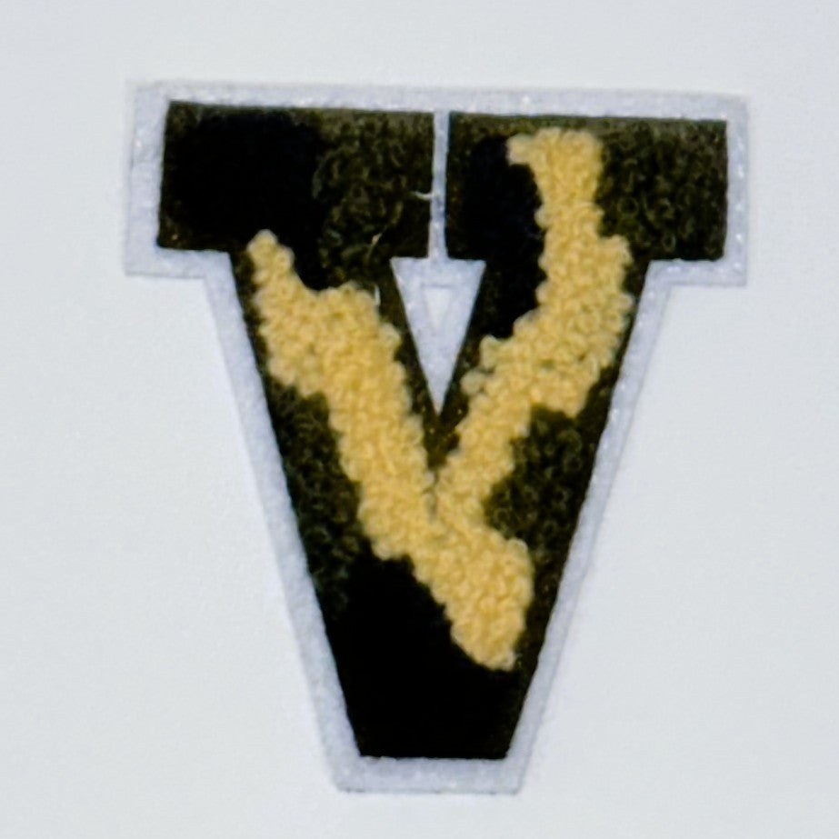 Military Chenille Letter Patch – 7cm – Iron-On & Sew-On