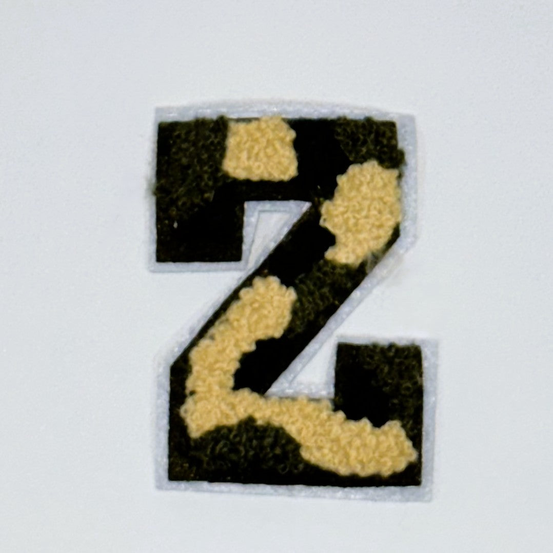 Military Chenille Letter Patch – 7cm – Iron-On & Sew-On