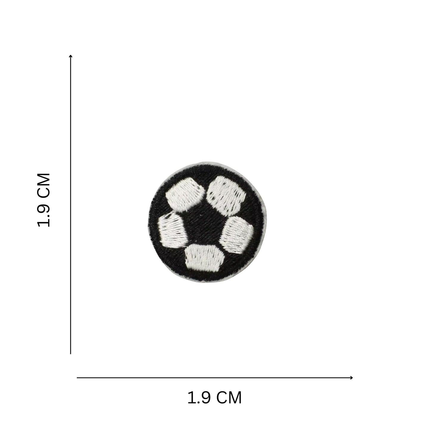 Mini Football Embroidered Iron On Patch for Clothes & Accessories