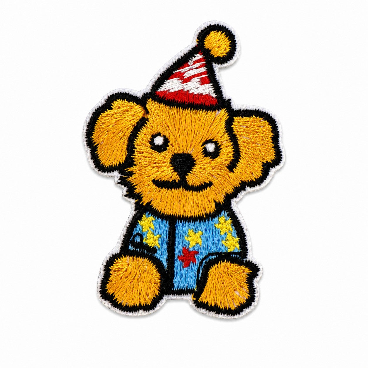 Birthday Dog Iron-On Embroidered Patch