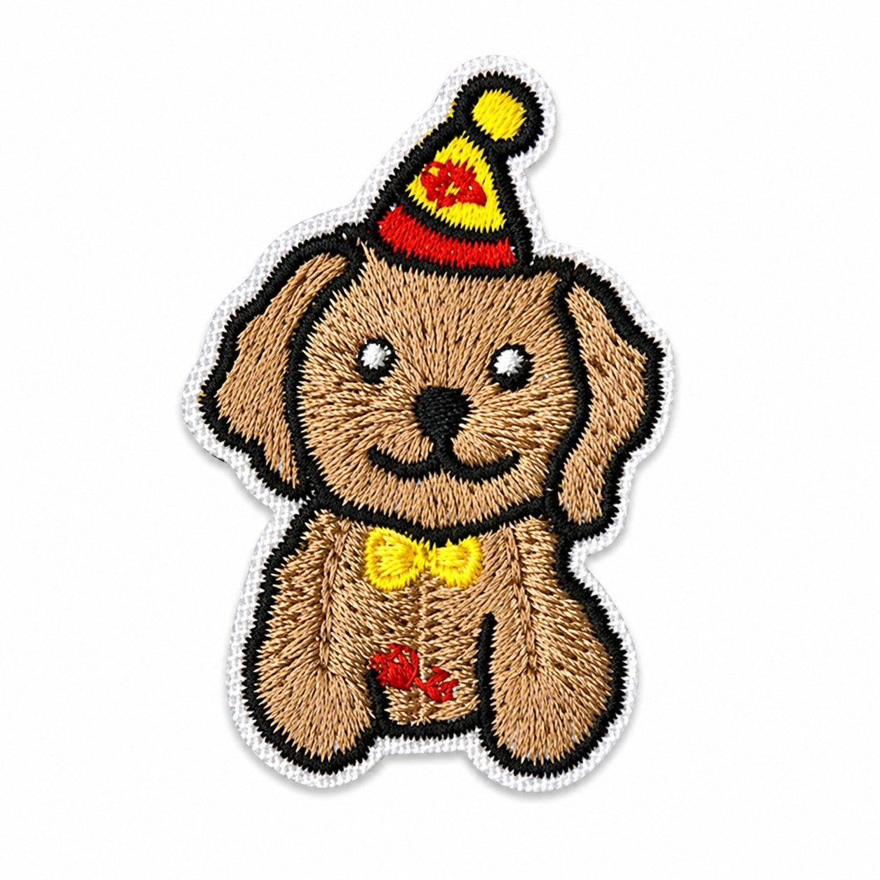 Birthday Dog Iron-On Embroidered Patch