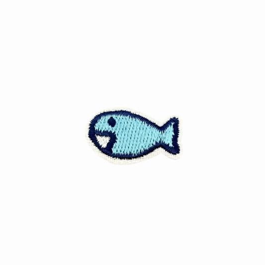 Mini Embroidered Iron On Fish Patch