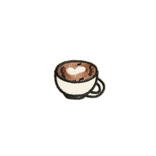 Mini Coffee Cup Embroidered Iron On Patch