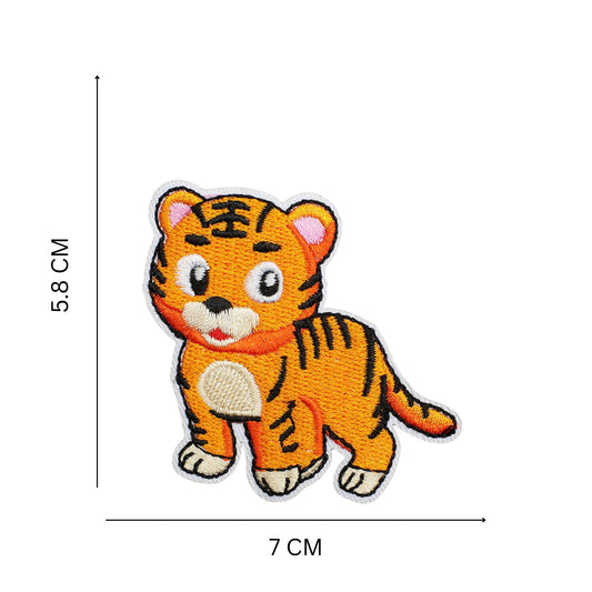 Cute Tiger Iron On Embroidered Iron On Patch for Clothes and Accessories