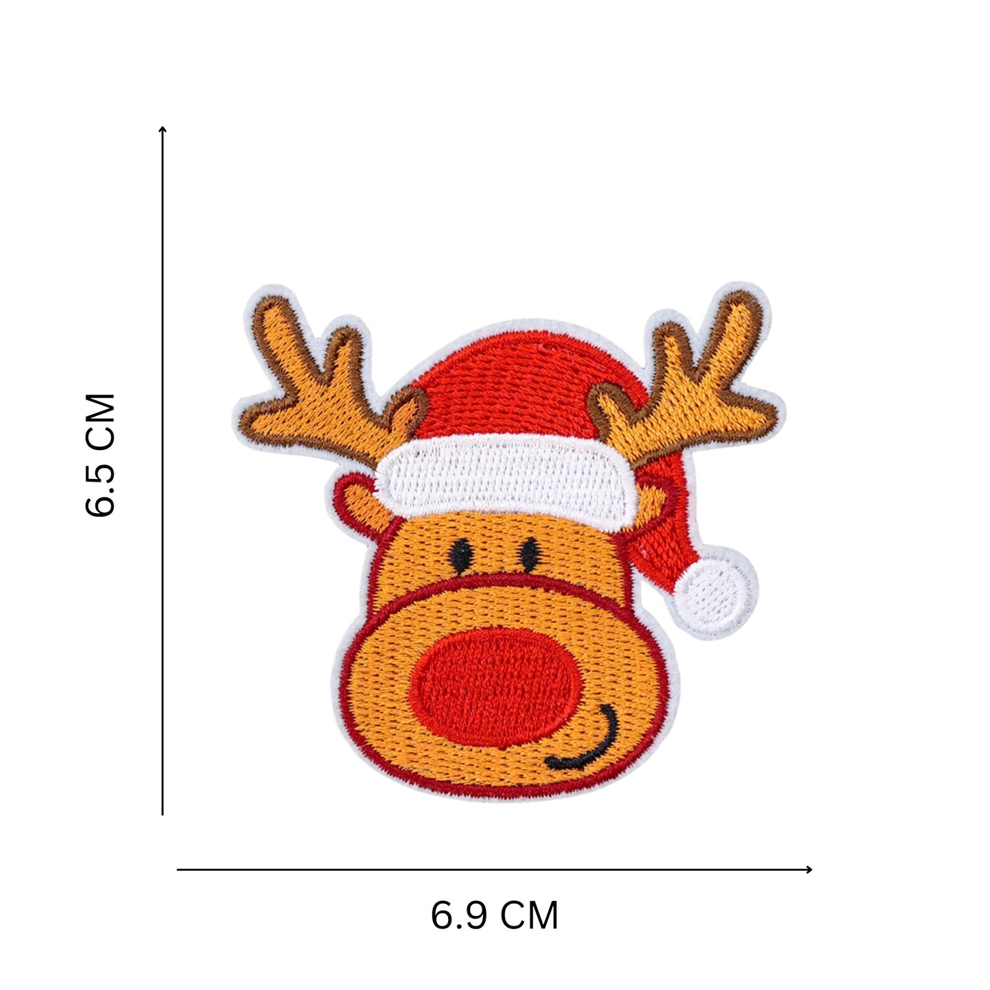 Christmas Iron-On Patch Set – Festive Embroidered Collection for Crafts & Holiday Décor