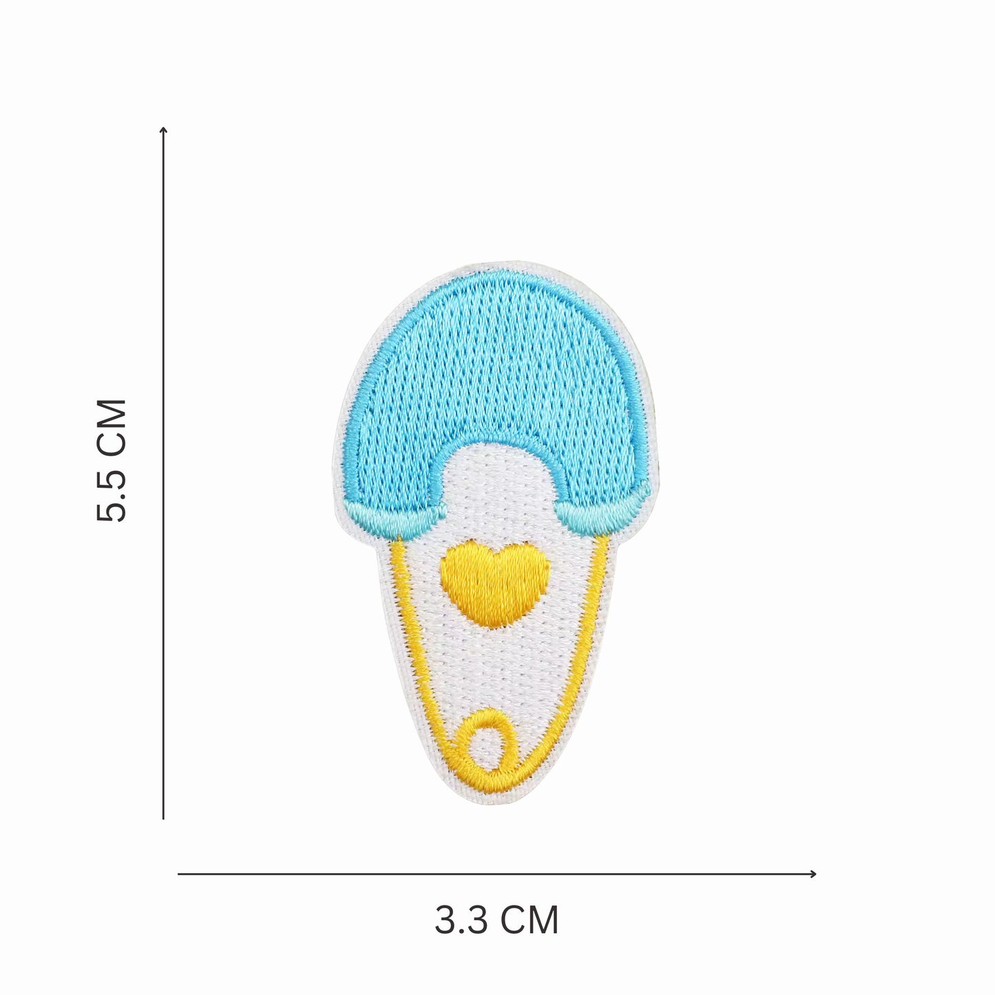 Nursery Dreams Embroidered Iron On Patch Set - Pastel Blue