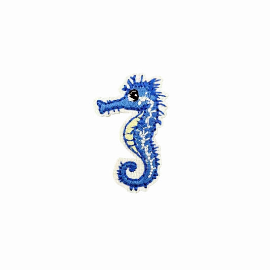 Mini Embroidered Iron On Seahorse Patch
