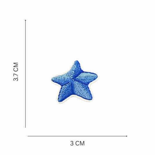 Mini Starfish Iron On Embroidered Patch