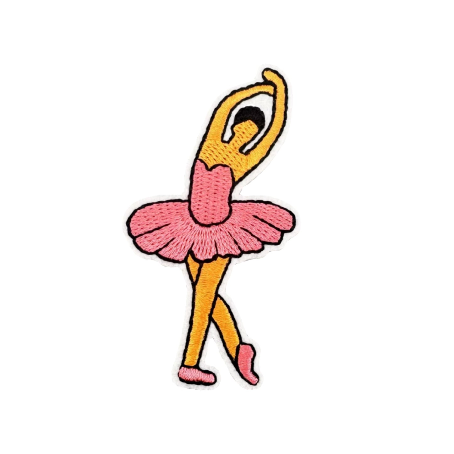 Ballet Dancer Embroidered Iron On Patch