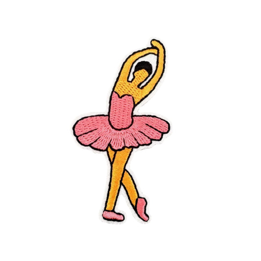 Ballet Dancer Embroidered Iron On Patch for DIY Clothing and Accessories