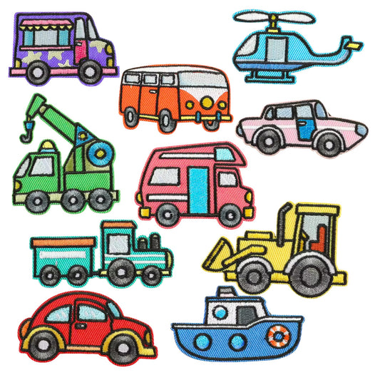 Colorful Vehicle Stick On Patch Collection