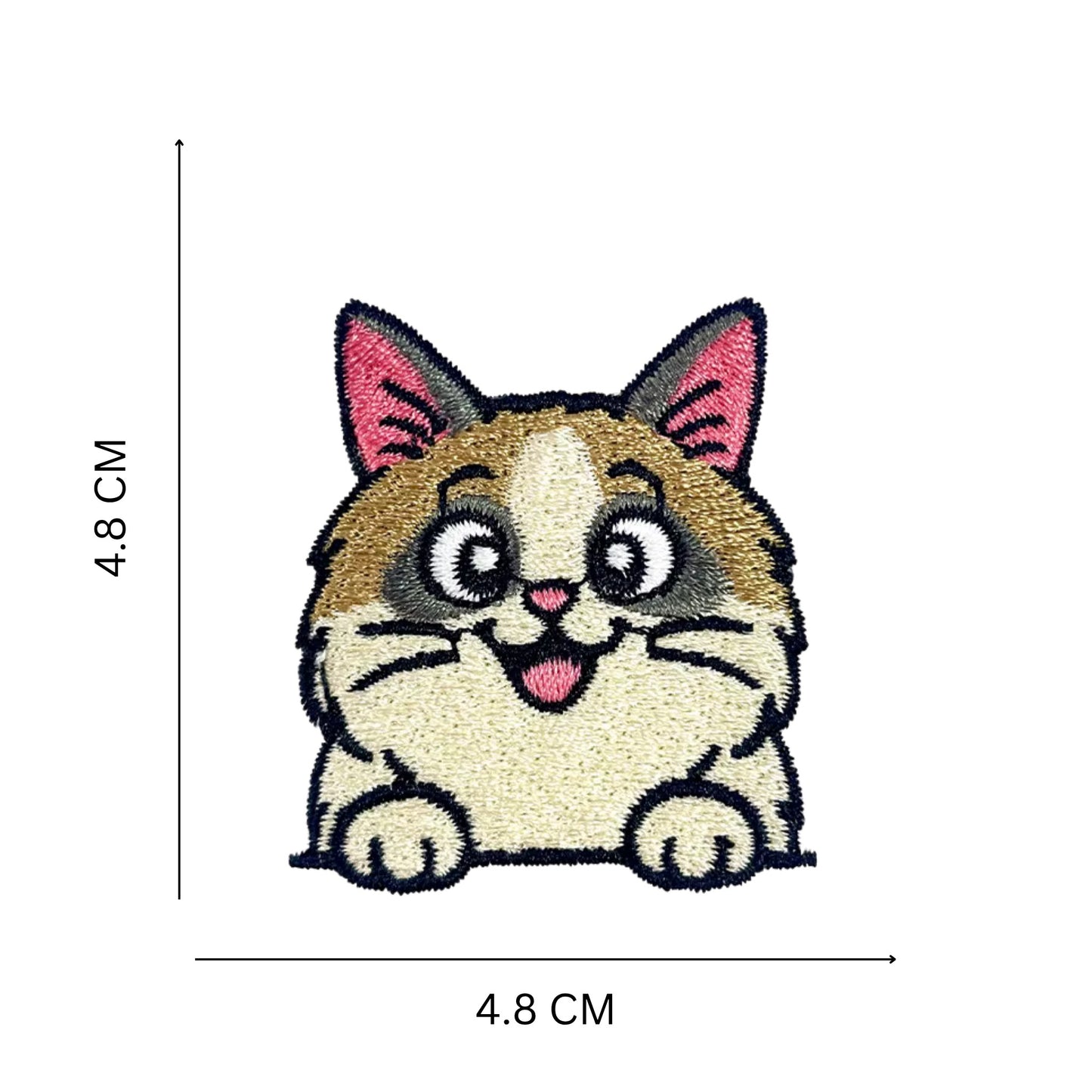 Cat Faces Embroidered Patch Set – Iron On & Sew On Patches for Jackets, Bags & Jeans (10 Designs)