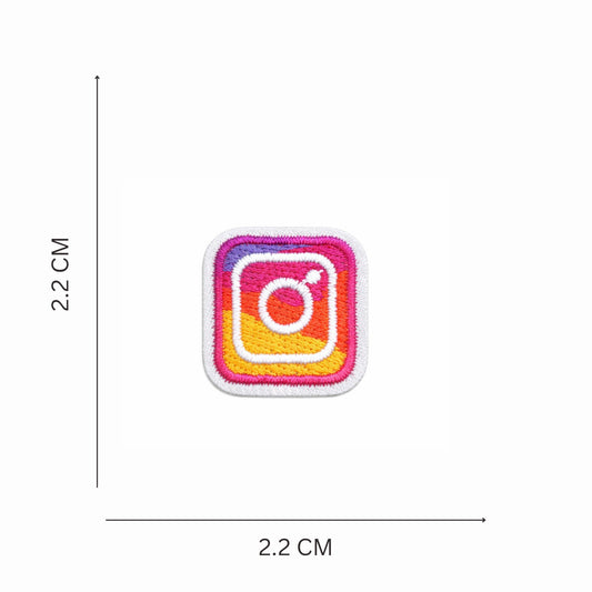 Mini Social Vibe Embroidered Iron-On Patch