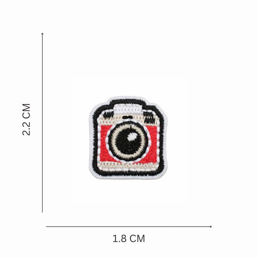 Mini Vintage Camera Embroidered Iron-On Patch