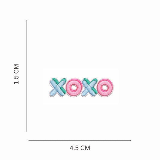 Mini XOXO Embroidered Iron-On Patch