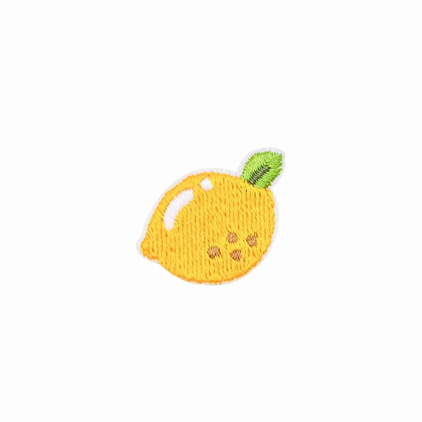 Mini Lemon Embroidered Iron On Patch
