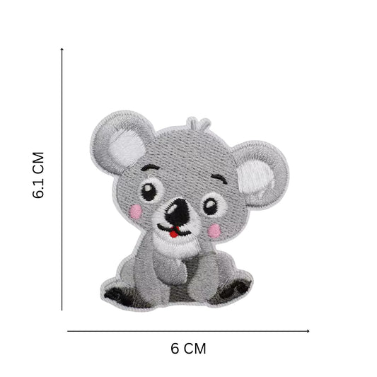Cute Koala Iron On Embroidery Patch for Clothing and Accessories