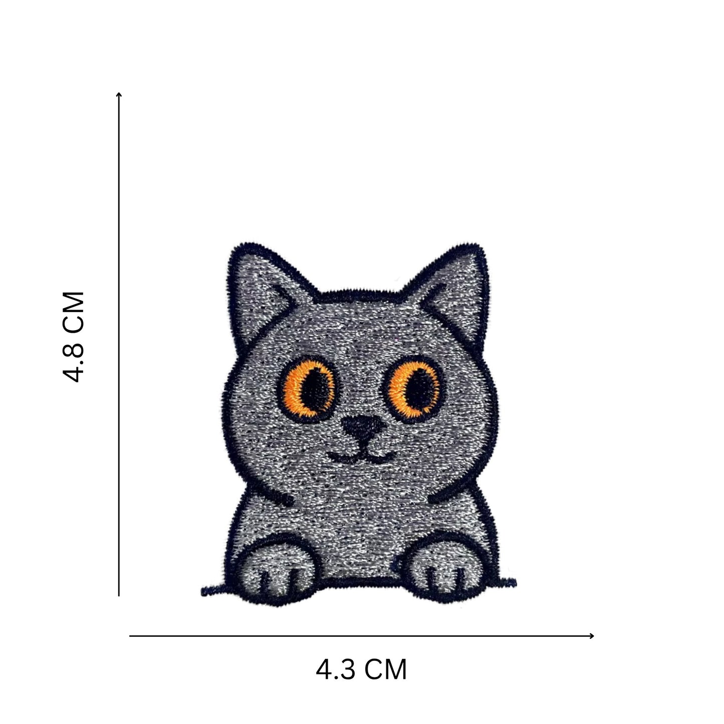 Cat Faces Embroidered Patch Set – Iron On & Sew On Patches for Jackets, Bags & Jeans (10 Designs)