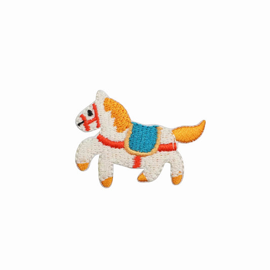 Mini Carousel Horse Embroidered Iron On Patch