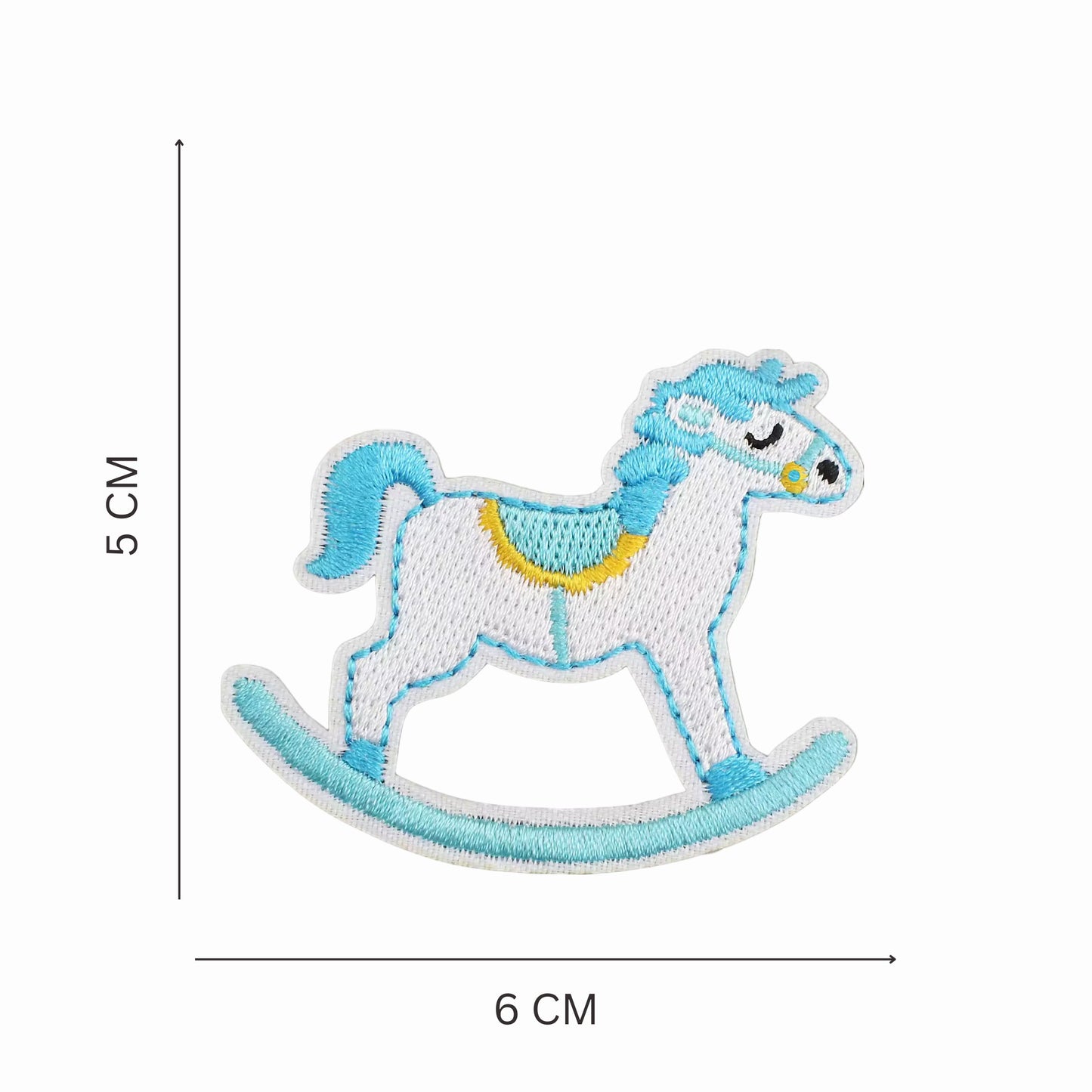 Nursery Dreams Embroidered Iron On Patch Set - Pastel Blue