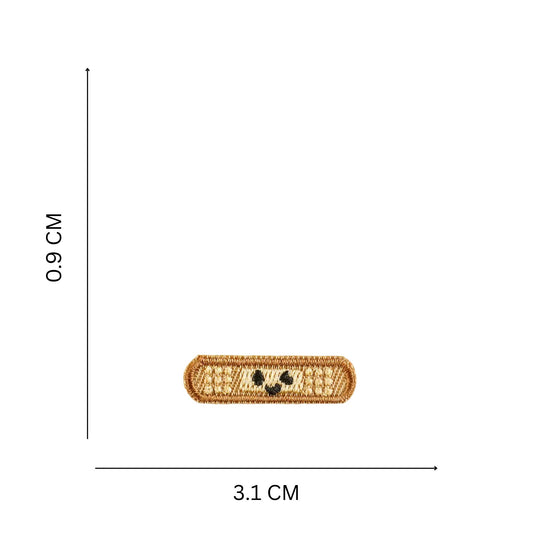 Mini Bandage Embroidered Iron On Patch for Bags, Clothes & Accessories