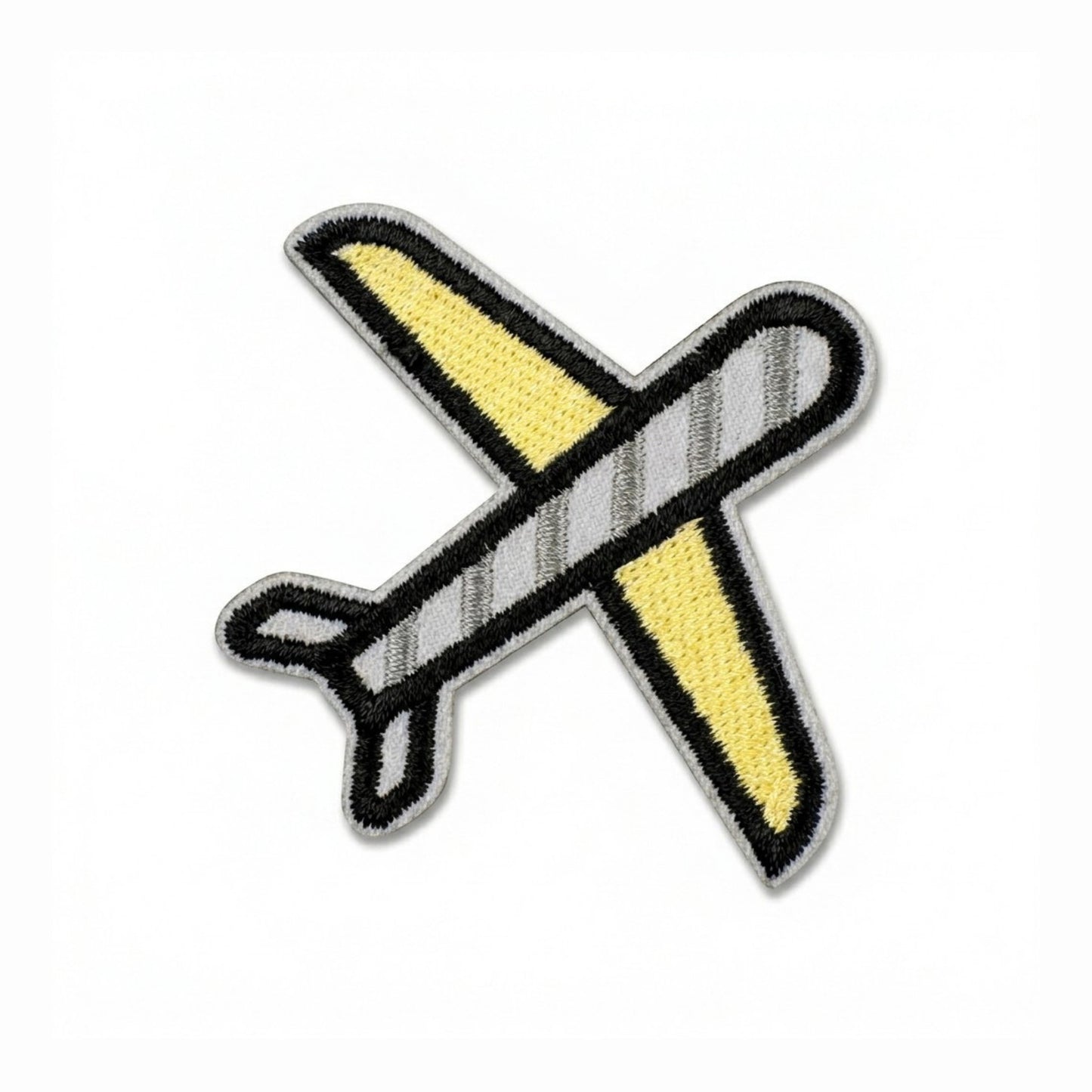 Airplane Embroidered Iron-On Patch