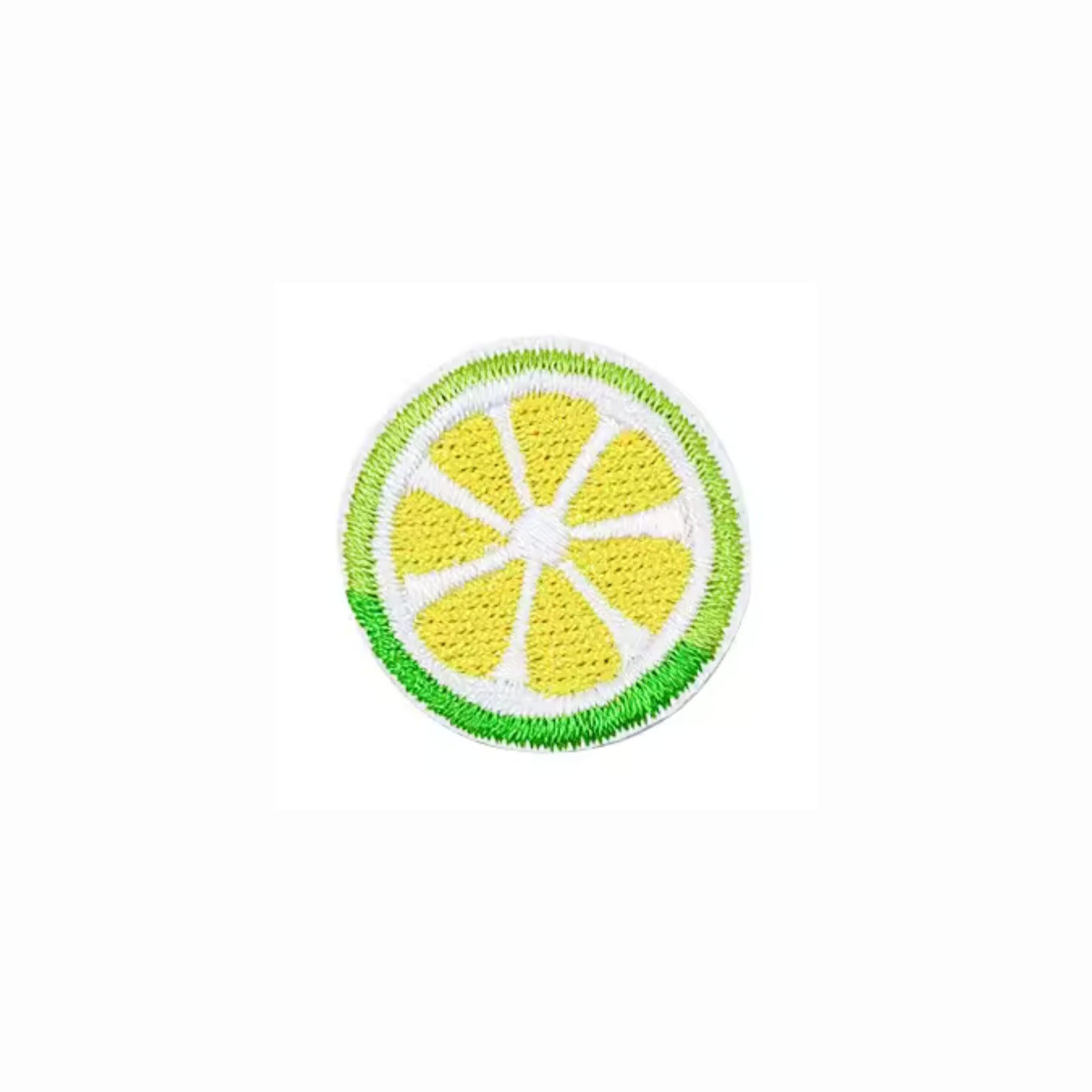 Mini Lemon Slice Embroidered Iron On Patch