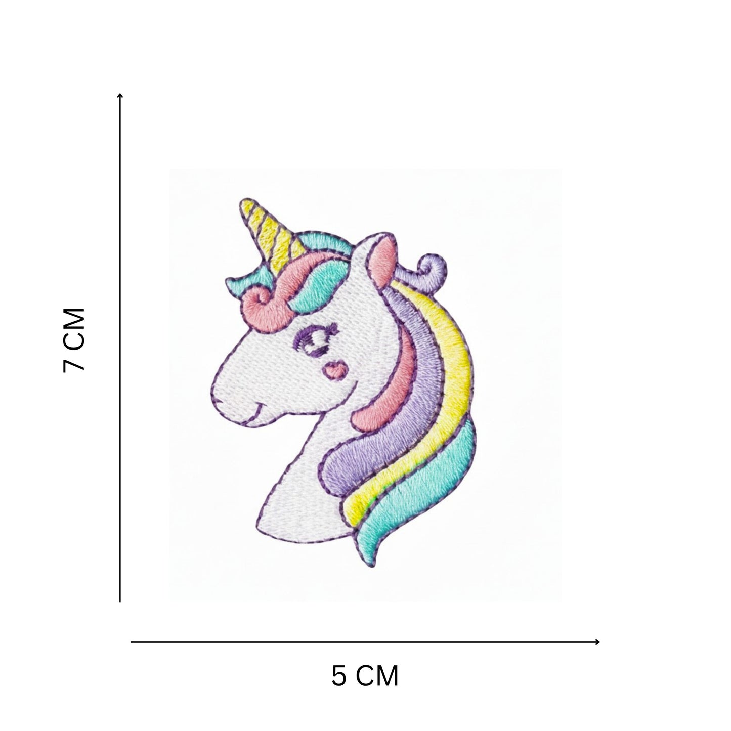 Kawaii Unicorn Embroidered Iron On Patch