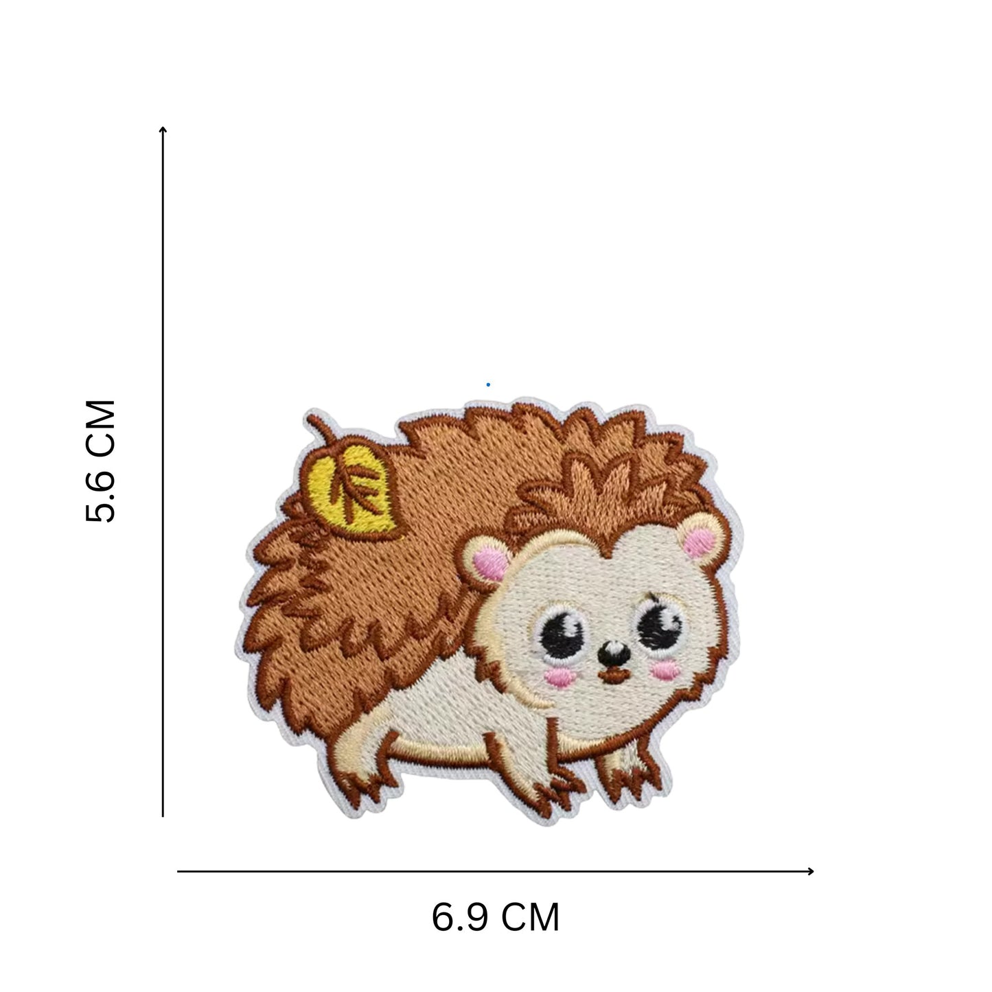 Cute Hedgehog Iron On Embroidered