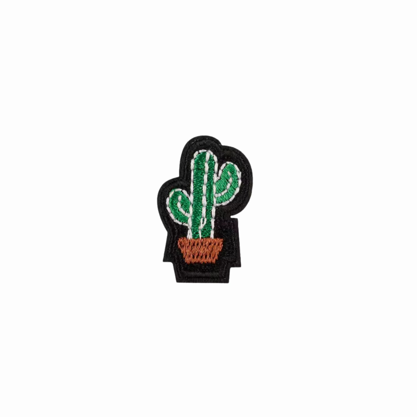 Mini Cactus Embroidered Iron On Patch
