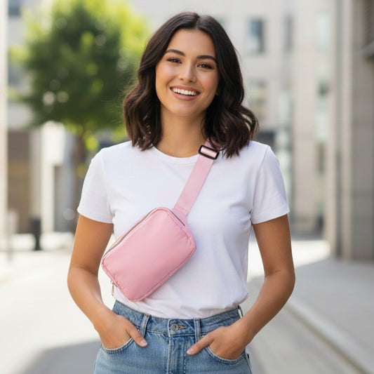 Padded Crossbody Bag & Waist Pouch
