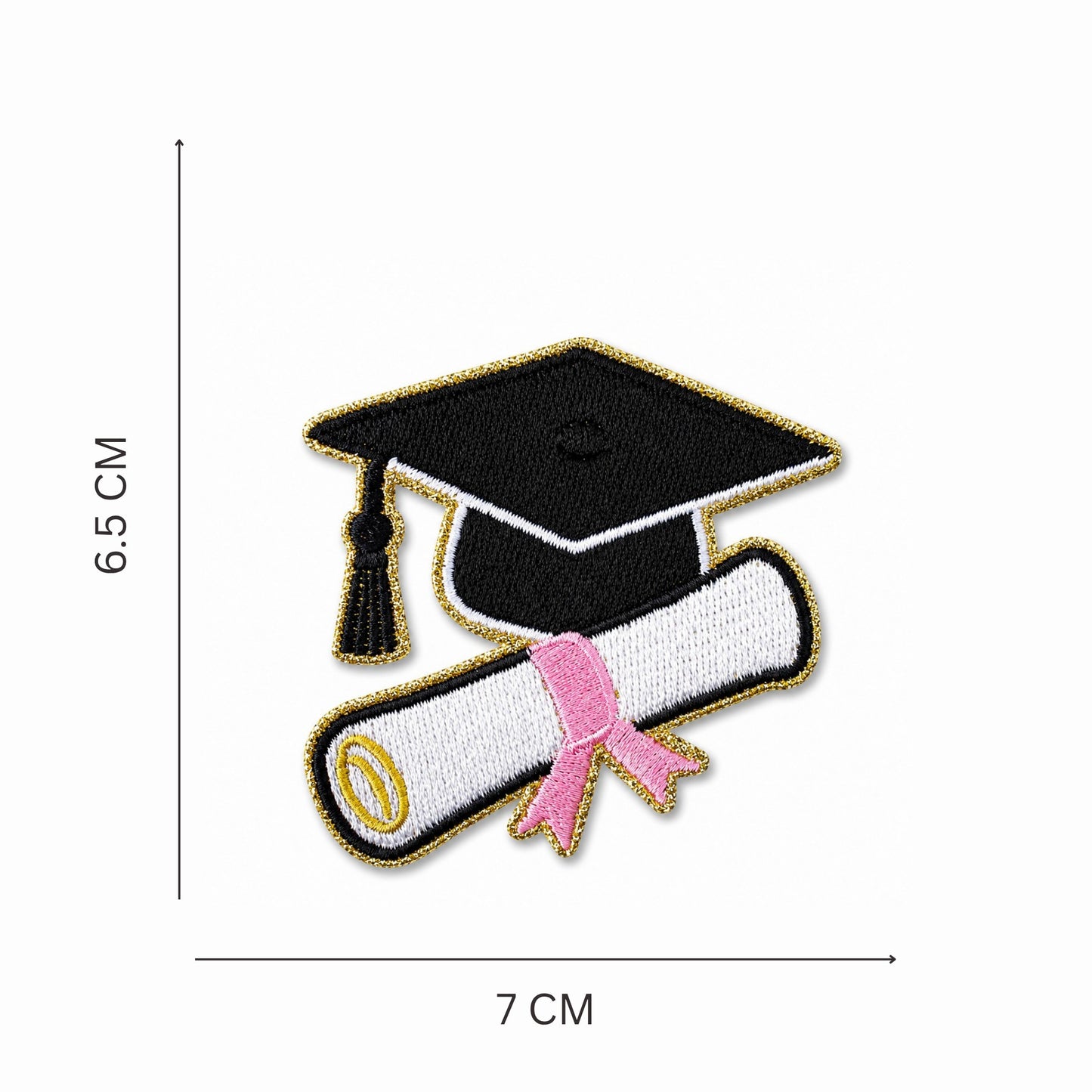 Dream Big Graduation Iron On Patch Set - Pink