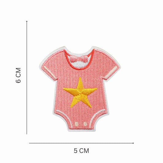 Nursery Dreams Embroidered Iron On Patch Set - Pastel Pink