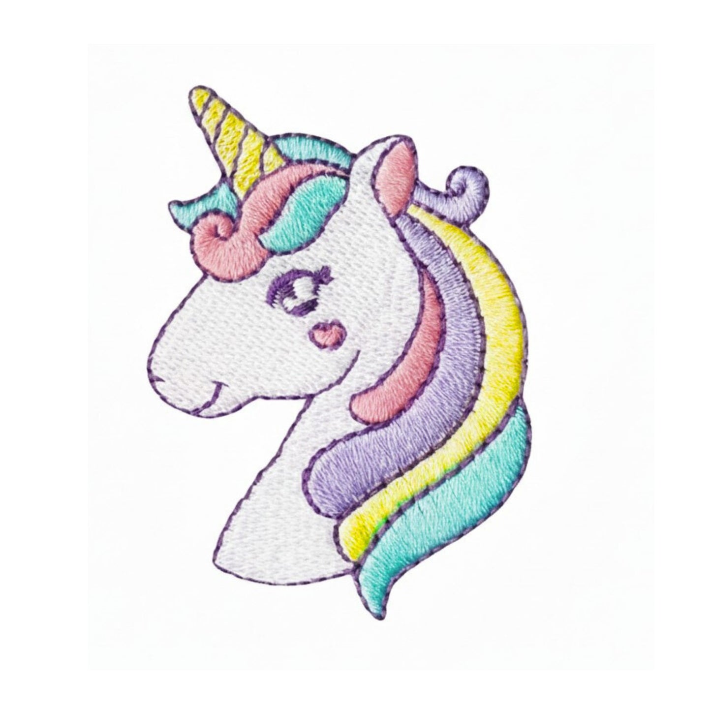 Kawaii Unicorn Embroidered Iron On Patch
