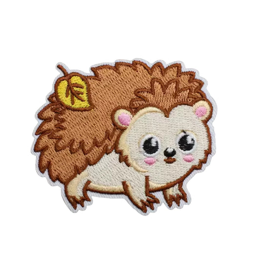 Cute Hedgehog Iron On Embroidered for Clothes and Accessories