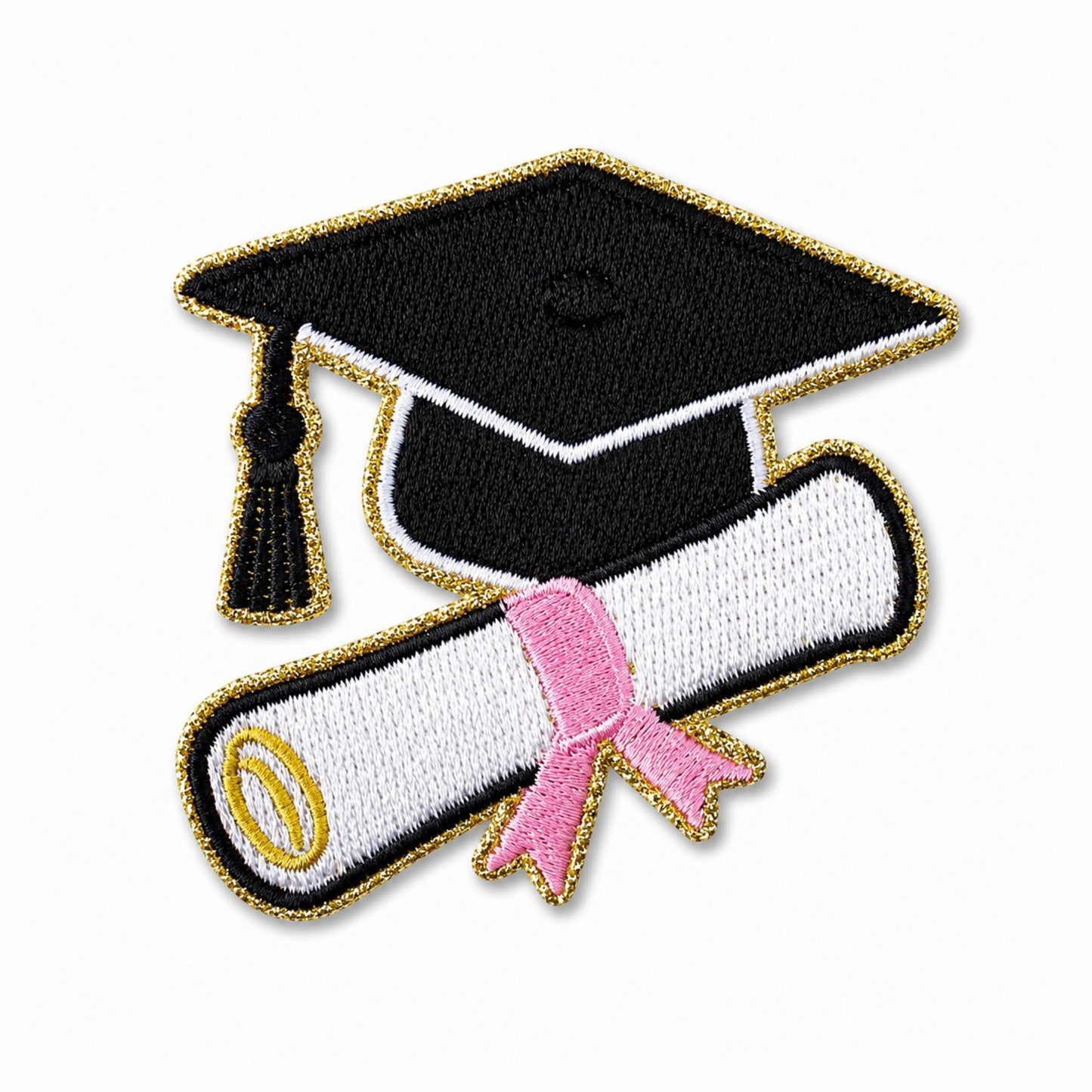 Dream Big Graduation Iron On Patch Set - Pink