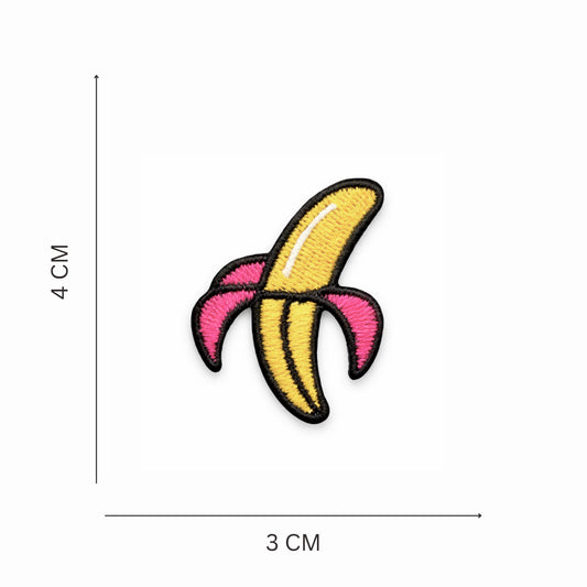 Mini Pop Banana Embroidered Iron-On Patch