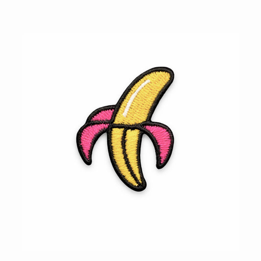 Mini Pop Banana Embroidered Iron-On Patch