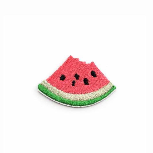Mini Watermelon Slice Embroidered Iron-On Patch