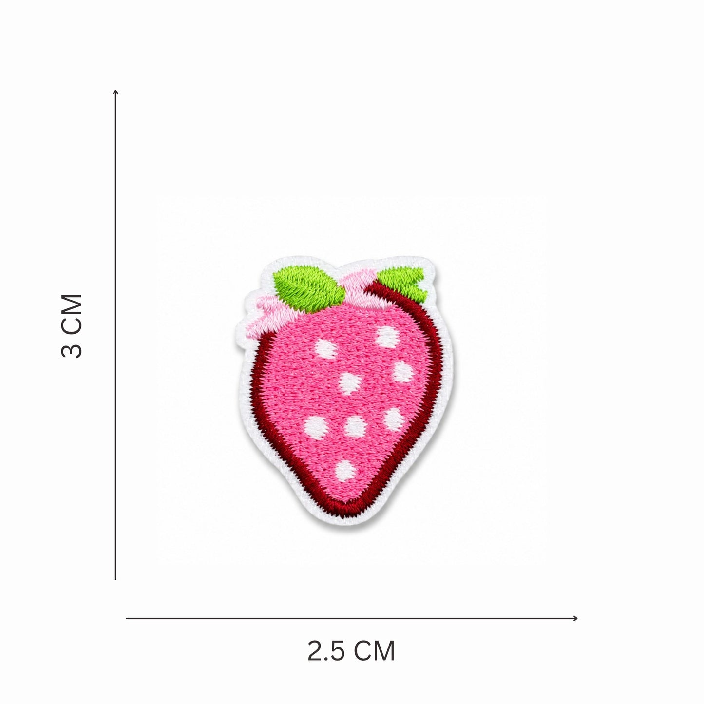 Mini Strawberry Embroidered Iron On Patch