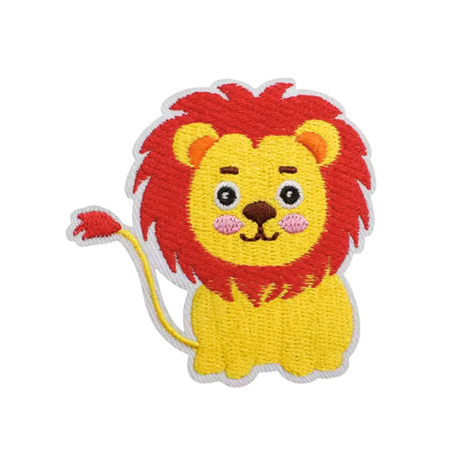 Cute Lion Iron On Embroidery Patch for Clothing and Accessories