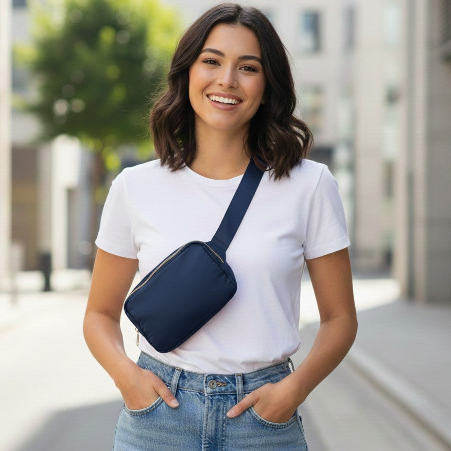 Padded Crossbody Bag & Waist Pouch
