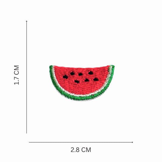 Mini Classic Watermelon Embroidered Iron-On Patch