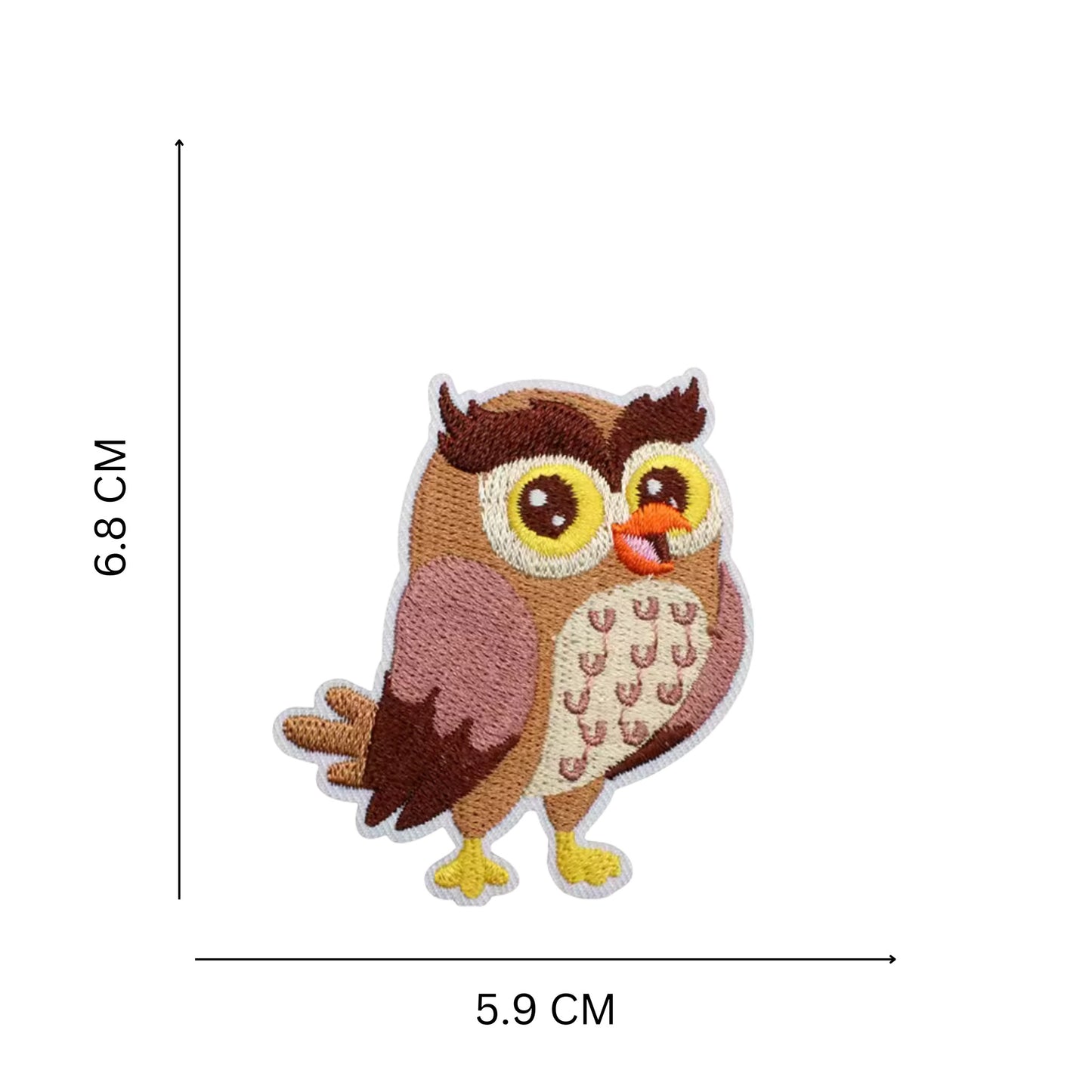 Cute Owl Iron On Embroidery Patch