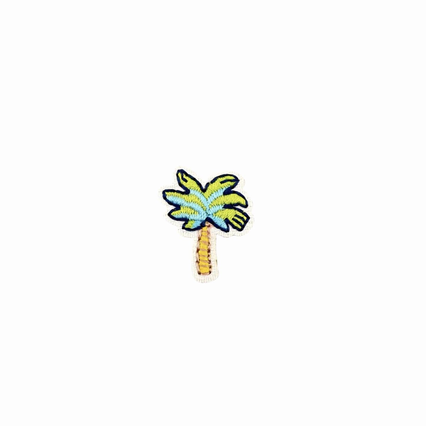 Mini Palm Tree Embroidered Iron On Patch
