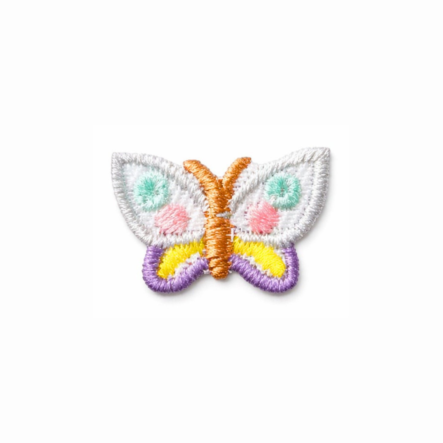 Mini Pastel Butterfly Embroidered Iron-On Patch