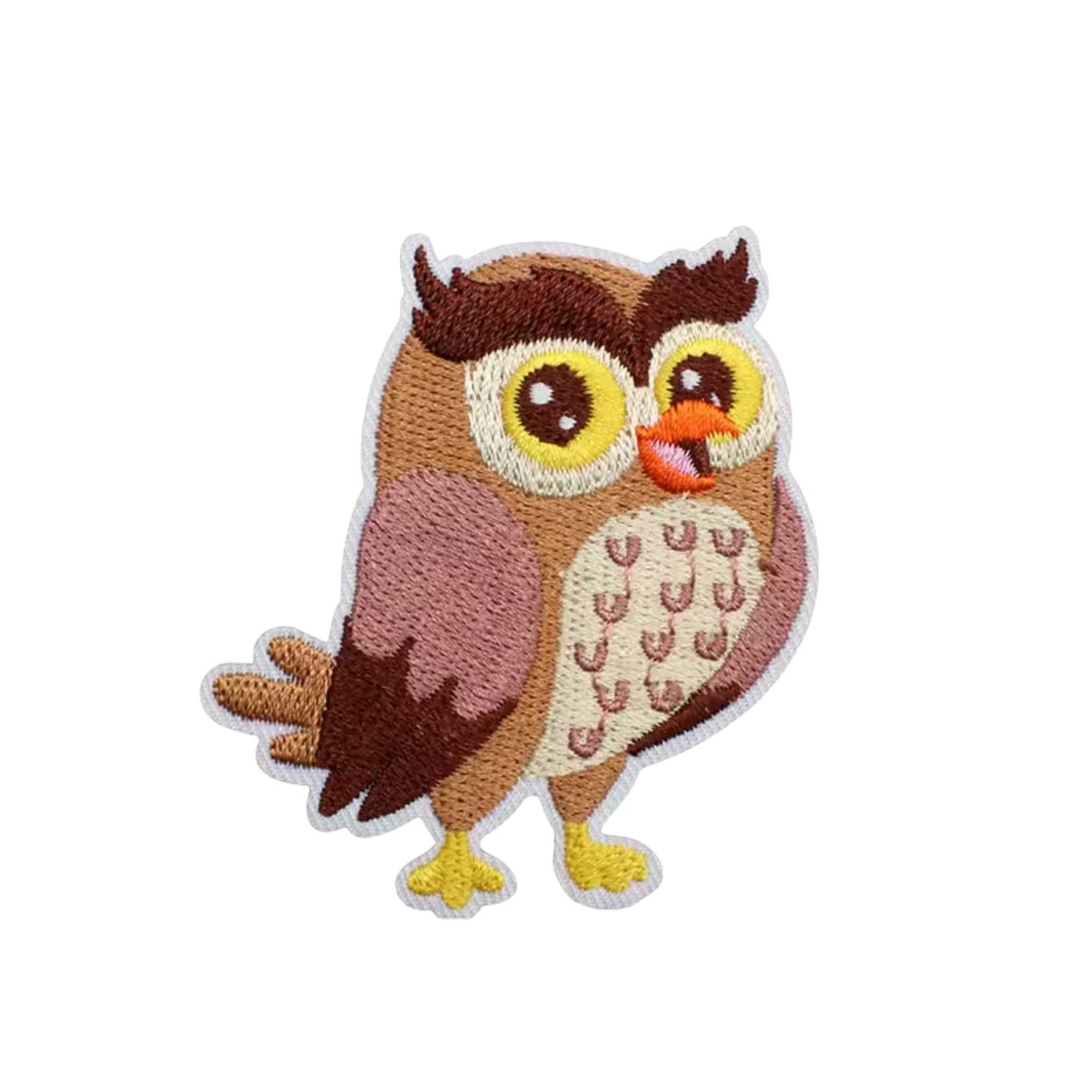 Cute Owl Iron On Embroidery Patch